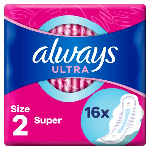 Always Ultra Super (2-es méret) Szárnyas Egészségügyi Betét, 16 Db termékhez kapcsolódó kép