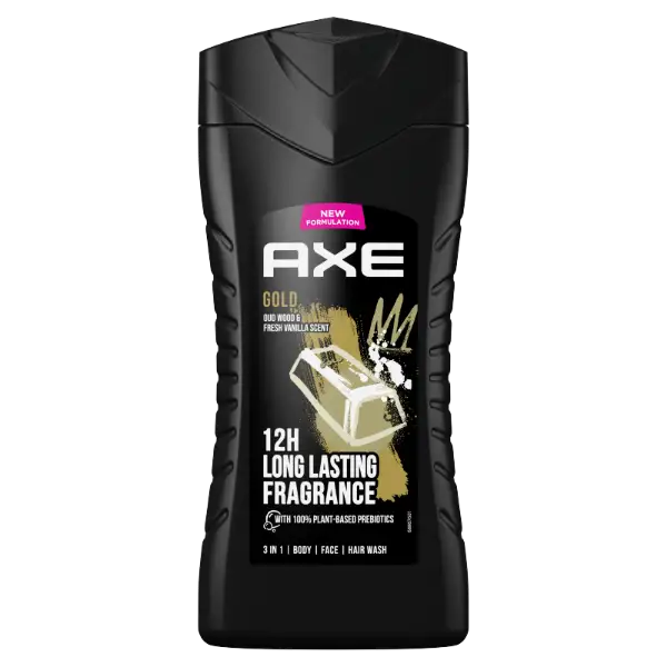 AXE Gold 3 in 1 tusfürdő testre, arcra, hajra 250 ml termékhez kapcsolódó kép