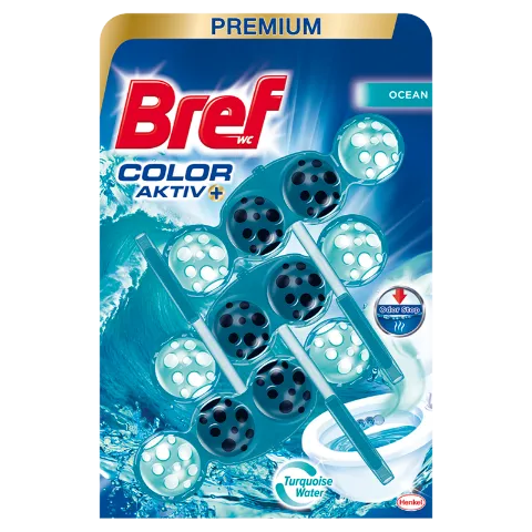 Bref Color Aktiv Ocean WC frissítő 3 x 50 g termékhez kapcsolódó kép