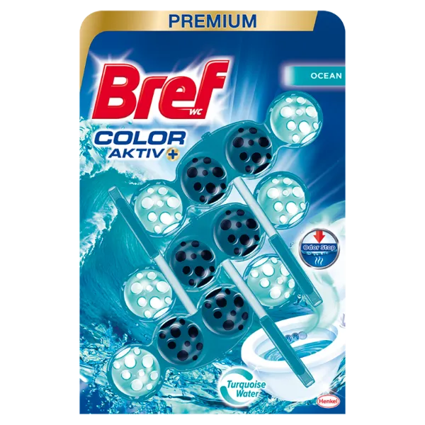 Bref Color Aktiv Ocean WC frissítő 3 x 50 g termékhez kapcsolódó kép