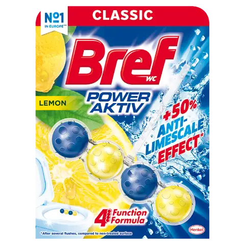 Bref Power Aktiv Lemon WC frissítő 50 g termékhez kapcsolódó kép
