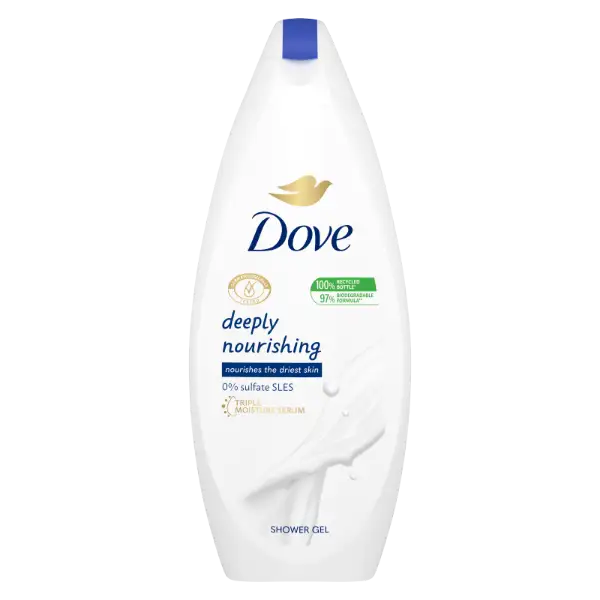 Dove Deeply Nourishing krémtusfürdő 250 ml termékhez kapcsolódó kép