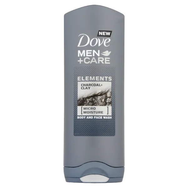 Dove Men+Care Elements Charcoal+Clay tusfürdő testre és arcra 250 ml termékhez kapcsolódó kép