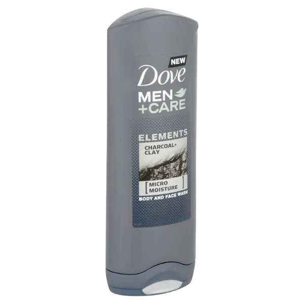 Dove Men+Care Elements Charcoal+Clay tusfürdő testre és arcra 250 ml termékhez kapcsolódó kép