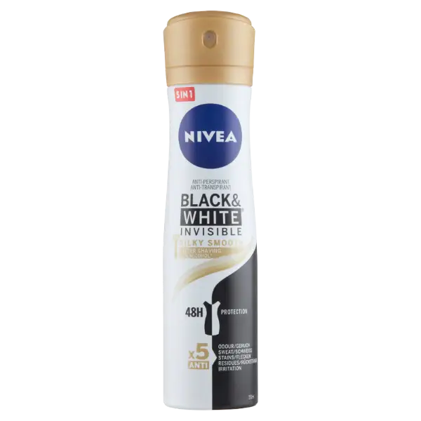 NIVEA Black & White Invisible Silky Smooth izzadásgátló 150 ml termékhez kapcsolódó kép