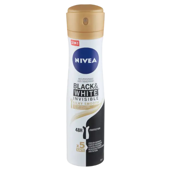 NIVEA Black & White Invisible Silky Smooth izzadásgátló 150 ml termékhez kapcsolódó kép