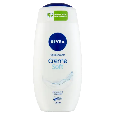 NIVEA Creme Soft ápoló hatású krémtusfürdő C- és E-vitaminnal, értékes olajokkal 250 ml termékhez kapcsolódó kép