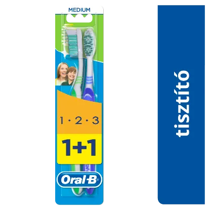 Oral-B 3 Effect Medium Manuális Fogkefe, 2 Db termékhez kapcsolódó kép