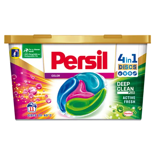 Persil Discs Color mosószer koncentrátum gépi mosáshoz színes ruhadarabokhoz 11 mosás 275 g termékhez kapcsolódó kép