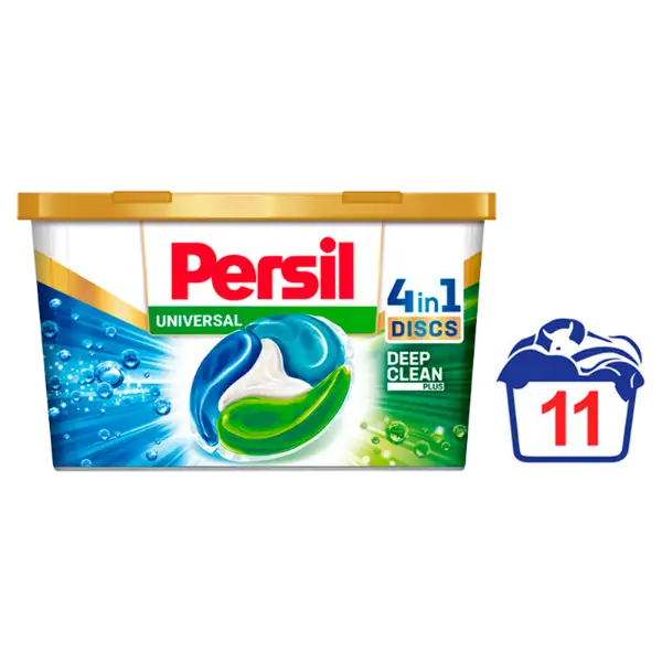 Persil Discs mosókapszula fehér és világos ruhadarabokhoz 11 mosás 275 g termékhez kapcsolódó kép