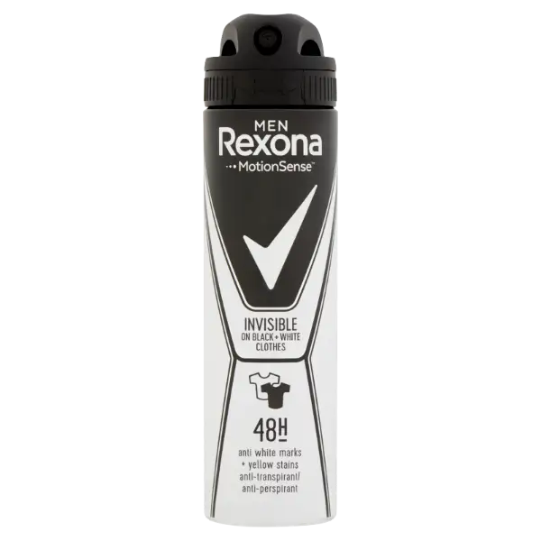 Rexona Men Motion Sense Invisible On Black + White Clothes izzadásgátló 150 ml termékhez kapcsolódó kép