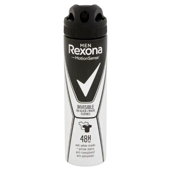 Rexona Men Motion Sense Invisible On Black + White Clothes izzadásgátló 150 ml termékhez kapcsolódó kép