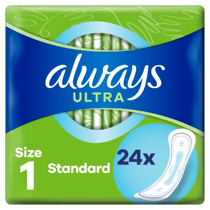 Always Ultra Normal (1-es méret) Egészségügyi Betét, 24 Db termékhez kapcsolódó kép