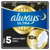 Always Ultra Secure Night Extra (5-ös Méret) Szárnyas Betét Egészségügyi Betét, 10 Db termékhez kapcsolódó kép