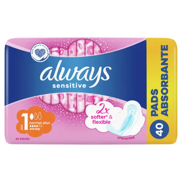 Always Ultra Sensitive Normal Plus (1-es méret) Egészségügyi Betét , 40 db termékhez kapcsolódó kép