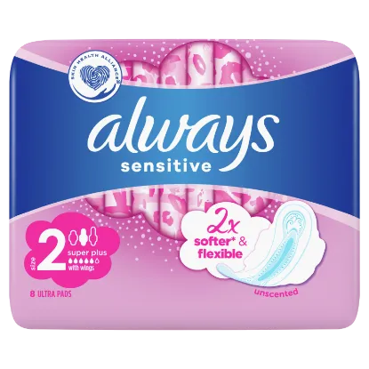 Always Ultra Sensitive Super Plus (2-es Méret) Egészségügyi Betét, 8 db termékhez kapcsolódó kép