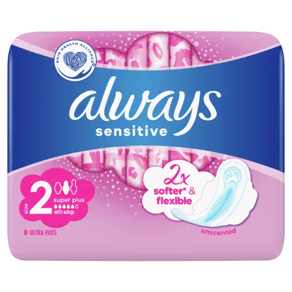 Always Ultra Sensitive Super Plus (2-es Méret) Egészségügyi Betét, 8 db termékhez kapcsolódó kép