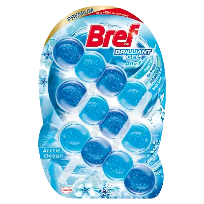 Bref Brilliant Gel Arctic Ocean WC frissítő 3 x 42 g termékhez kapcsolódó kép