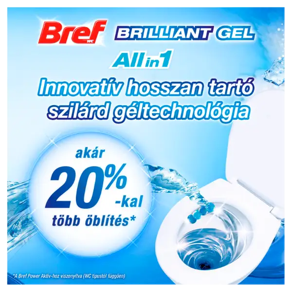 Bref Brilliant Gel Arctic Ocean WC frissítő 3 x 42 g termékhez kapcsolódó kép