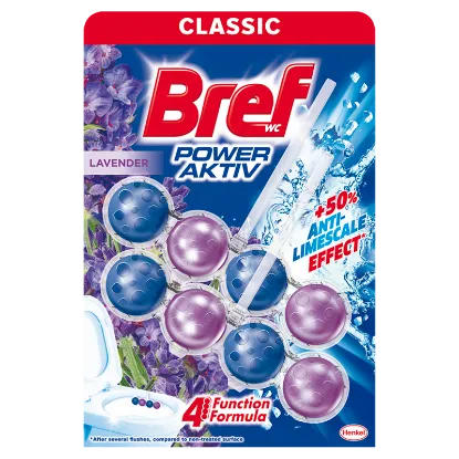 Bref Power Aktiv Lavender WC frissítő 2 x 50 g termékhez kapcsolódó kép