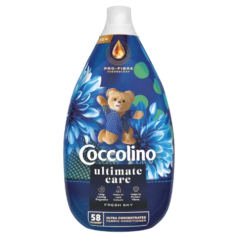 Coccolino Ultimate Care Fresh Sky ultrakoncentrált öblítő 58 mosás 870 ml  termékhez kapcsolódó kép