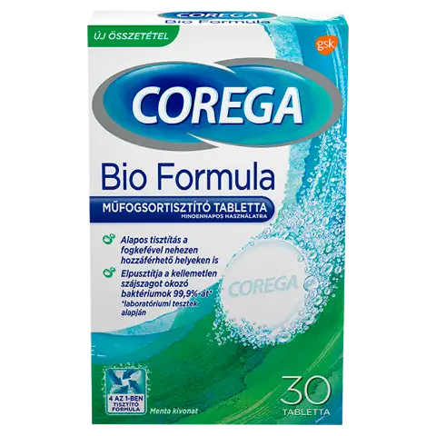 Corega Bio Formula műfogsortisztító tabletta 30 db termékhez kapcsolódó kép