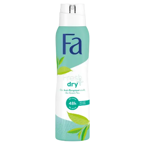 Fa Fresh+Dry izzadásgátló deospray zöld tea illattal 150 ml termékhez kapcsolódó kép