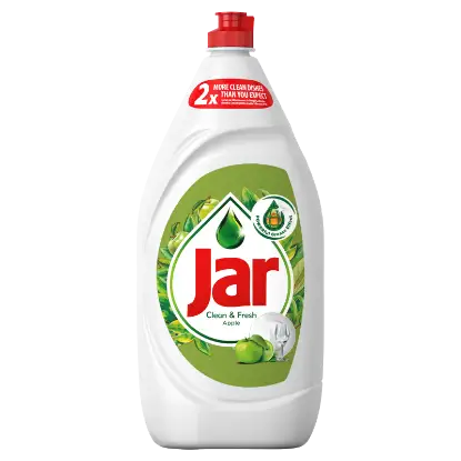 Jar Clean&Fresh Mosogatószer Alma Illatban, Gazdag Formulával A Ragyogóan Tiszta Edényekért, 1,35 l termékhez kapcsolódó kép