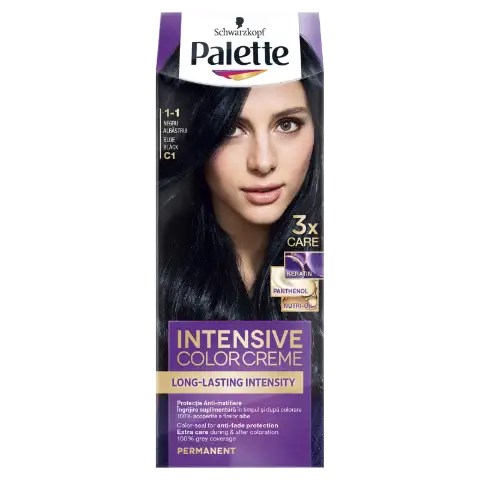 Palette Intensive Color Creme tartós hajfesték 1-1 zafír fekete  termékhez kapcsolódó kép