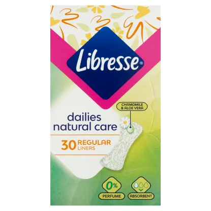 Libresse Dailies Natural Care Regular tisztasági betét, aloe vera és kamilla kivonattal 30 db termékhez kapcsolódó kép