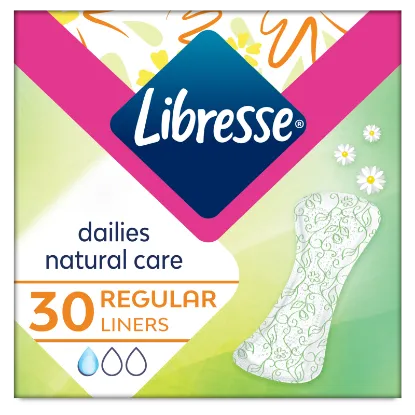 Libresse Dailies Natural Care Regular tisztasági betét, aloe vera és kamilla kivonattal 30 db termékhez kapcsolódó kép