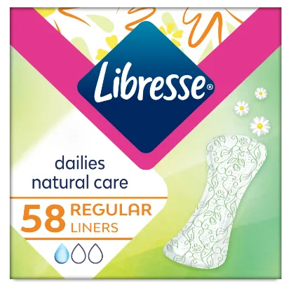 Libresse Dailies Natural Care Regular tisztasági betét aloe vera és kamilla kivonattal 58 db termékhez kapcsolódó kép