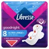 Libresse Ultra Large+ Goodnight egészségügyi betét éjszakai használatra 8 db termékhez kapcsolódó kép