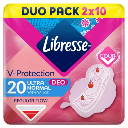 Libresse Ultra+ Deo enyhén illatosított egészségügyi betét 20 db termékhez kapcsolódó kép