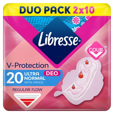 Libresse Ultra+ Deo enyhén illatosított egészségügyi betét 20 db termékhez kapcsolódó kép