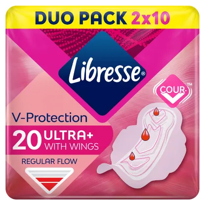 Libresse Ultra+ egészségügyi betét 20 db termékhez kapcsolódó kép