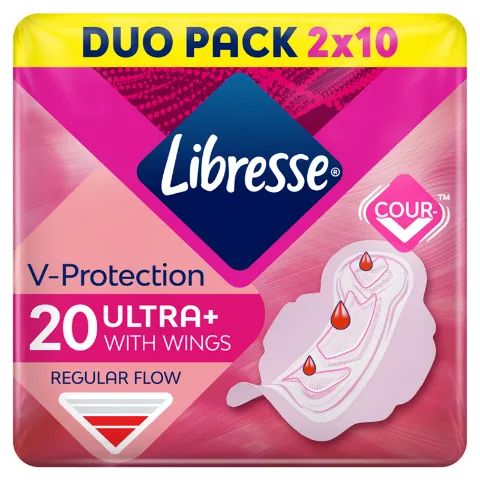 Libresse Ultra+ egészségügyi betét 20 db termékhez kapcsolódó kép