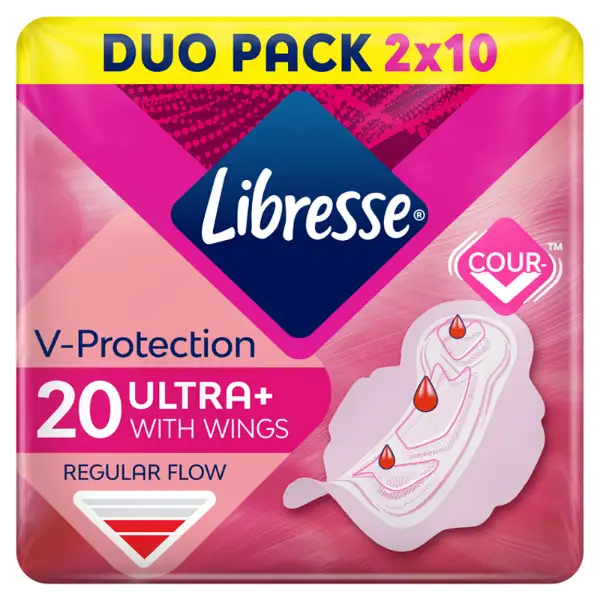 Libresse Ultra+ egészségügyi betét 20 db termékhez kapcsolódó kép