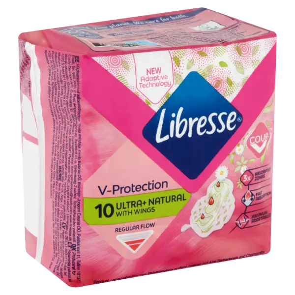 Libresse Ultra+ Natural egészségügyi betét aloe vera kivonattal 10 db termékhez kapcsolódó kép