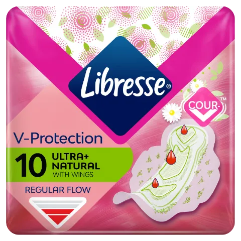 Libresse Ultra+ Natural egészségügyi betét aloe vera kivonattal 10 db termékhez kapcsolódó kép