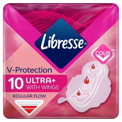 Libresse Ultra+ V-Protection egészségügyi betét 10 db termékhez kapcsolódó kép