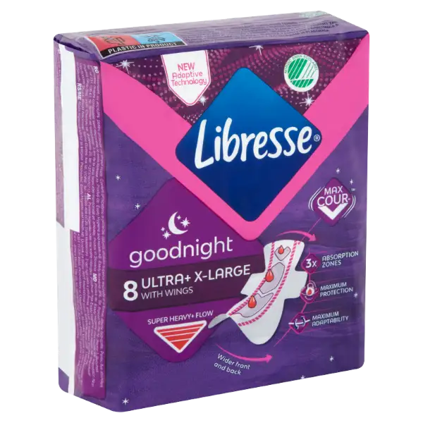 Libresse U.T Goodnight egészségügyi betét 8db termékhez kapcsolódó kép