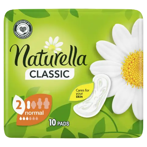 Naturella Classic Normal Plus Méret 2 Szárnyas Betét 10 db termékhez kapcsolódó kép