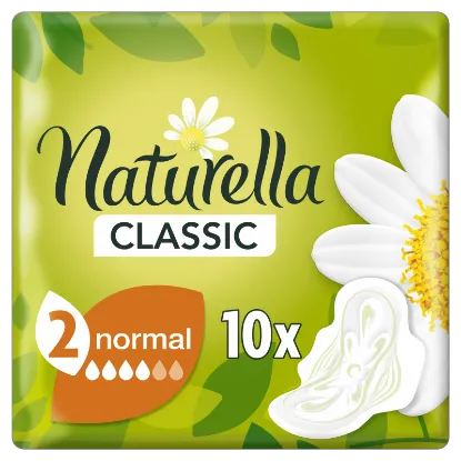 Naturella Classic Normál Camomile Egészségügyi Betét szárnyas betét x10 termékhez kapcsolódó kép