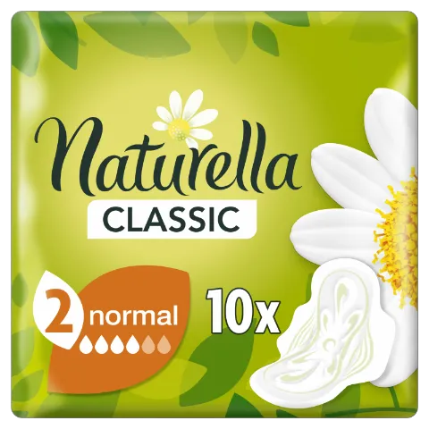 Naturella Classic Normál Camomile Egészségügyi Betét szárnyas betét x10 termékhez kapcsolódó kép