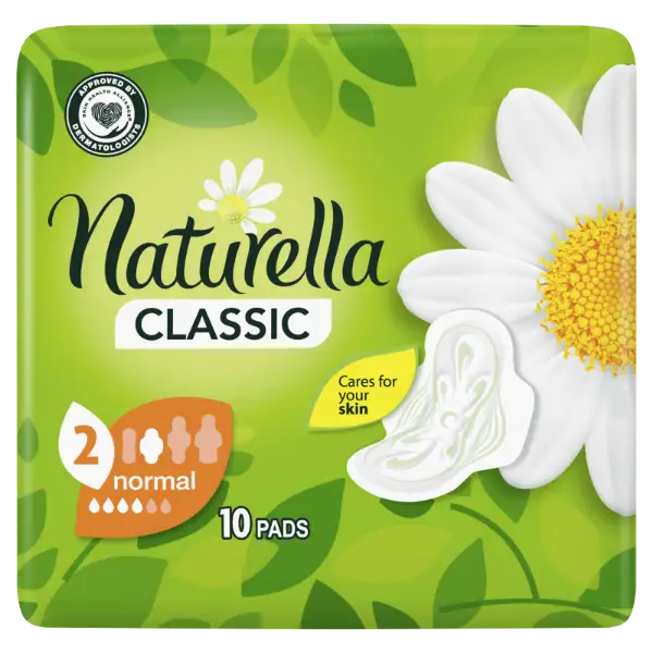 Naturella Classic Normál Camomile Egészségügyi Betét szárnyas betét x10 termékhez kapcsolódó kép