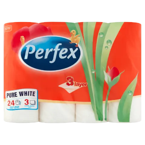 Perfex Pure White toalettpapír 3 rétegű 24 tekercs termékhez kapcsolódó kép