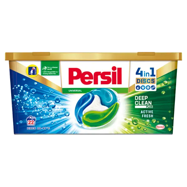 Persil Universal Discs előre adagolt mosószer koncentrátum fehér és világos ruhákhoz 22 mosás 550 g termékhez kapcsolódó kép