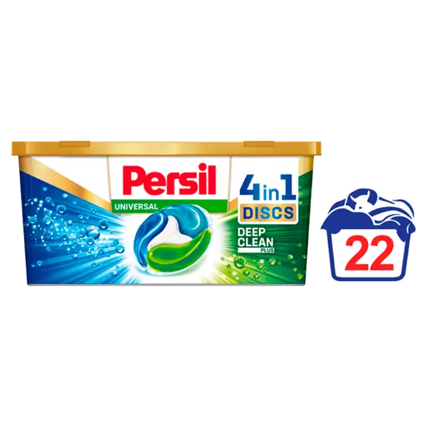 Persil Universal Discs előre adagolt mosószer koncentrátum fehér és világos ruhákhoz 22 mosás 550 g termékhez kapcsolódó kép