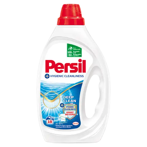 Persil Hygienic Cleanliness mosószer fehér és világos ruhákhoz 18 mosás 900 ml termékhez kapcsolódó kép